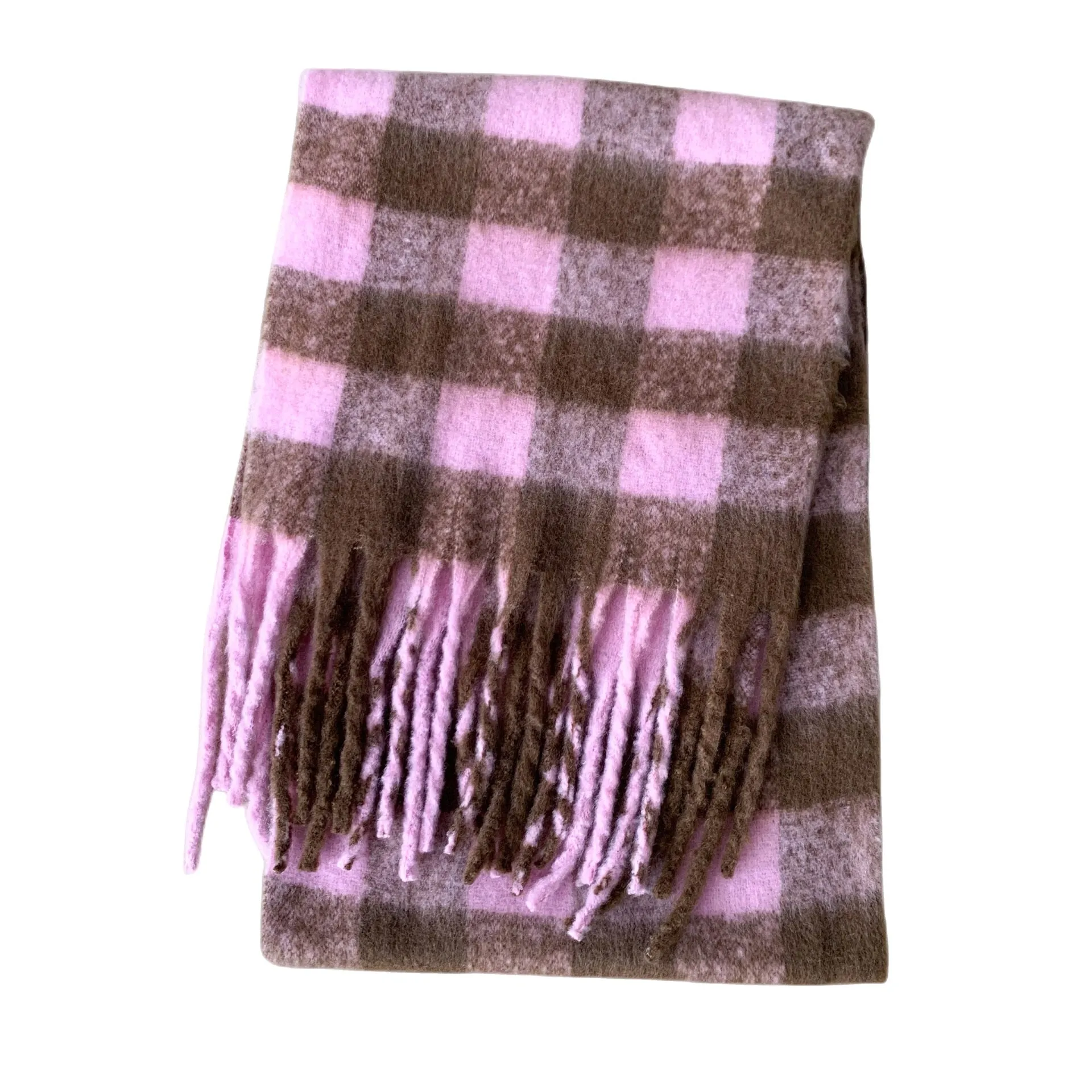 Wholesale Price Luxury Cashmere Blended Bright Colorful Women Blanket Scarf Winter